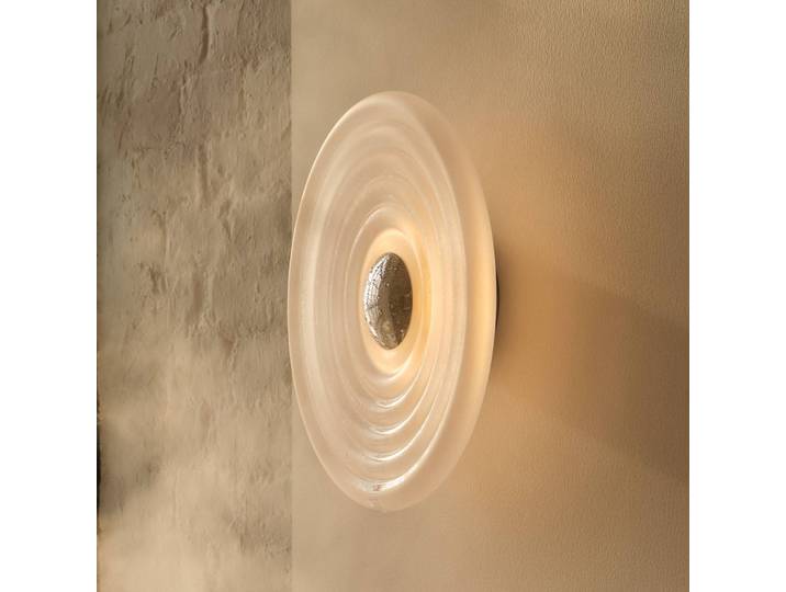 Tom Dixon Wandlampe Press Sphere, dimmbar, weiß / opal, für Badezimmer, Glas, Design, Wandleuchte, Wandlampe Bad
