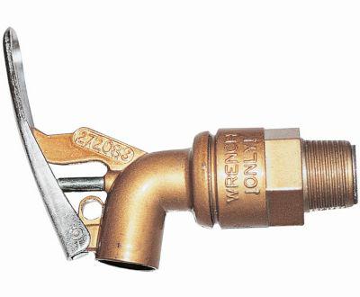 Feindosierhahn, Zinkdruckguss, Anschluss 3/4", mit Flammensperre, selbstschließend
