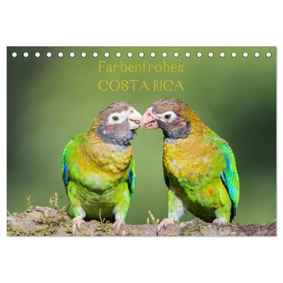 Farbenfrohes Costa Rica (Tischkalender 2027 DIN A5 quer), CALVENDO Monatskalender