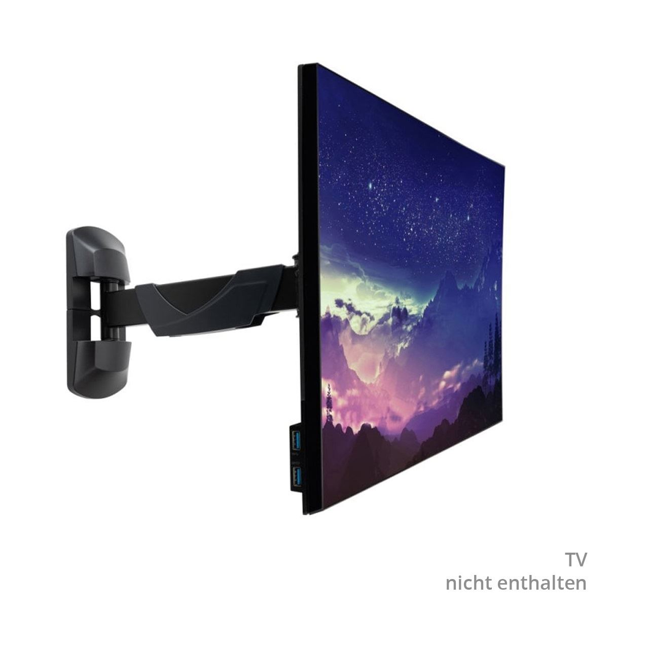 Lindy Starre Wandhalterung für ein Display (schwarz, für Monitore bis 66 cm (26"))