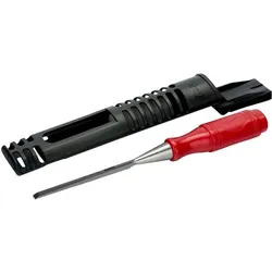Bahco, Beitel, Stechbeitel mit rotem Griff aus Polypropylen, 40 mm