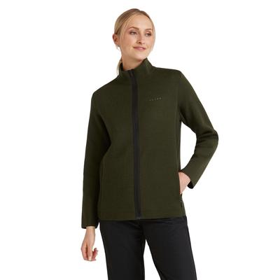 Strickpullover FALKE "FALKE Pullover", Damen, Gr. S, grün (vertigo (7962)), Pullover Strickpullover