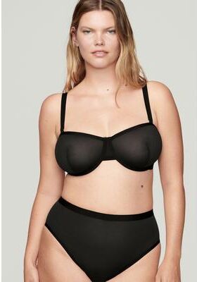 Plus Size Women's The Balconette - Mesh by CUUP in Black (Size 50 E)