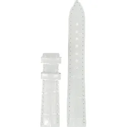 Certina - Leder Lederarmband ohne Schließe 16mm/14mm C610017280 - alligator-prägung,rind,weiß