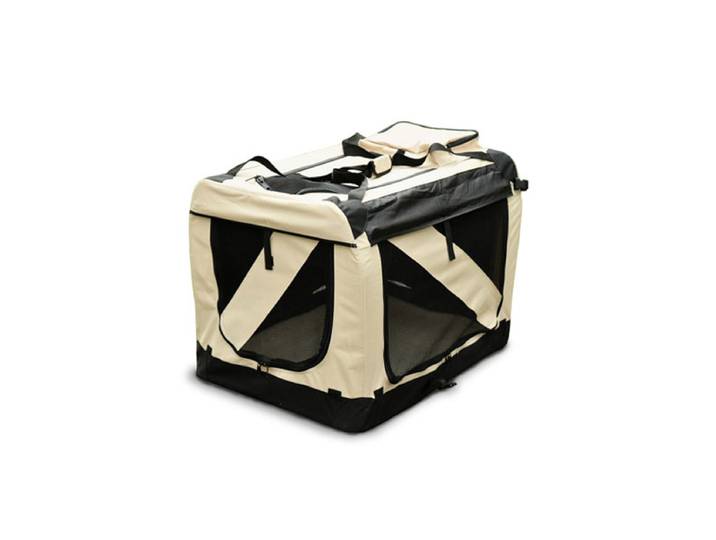 Hundebox faltbar S beige