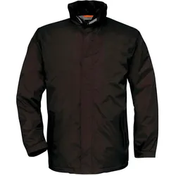 B&C Herren Jacke Ocean Shore mit Thermofutter Windbreaker JU824 black S
