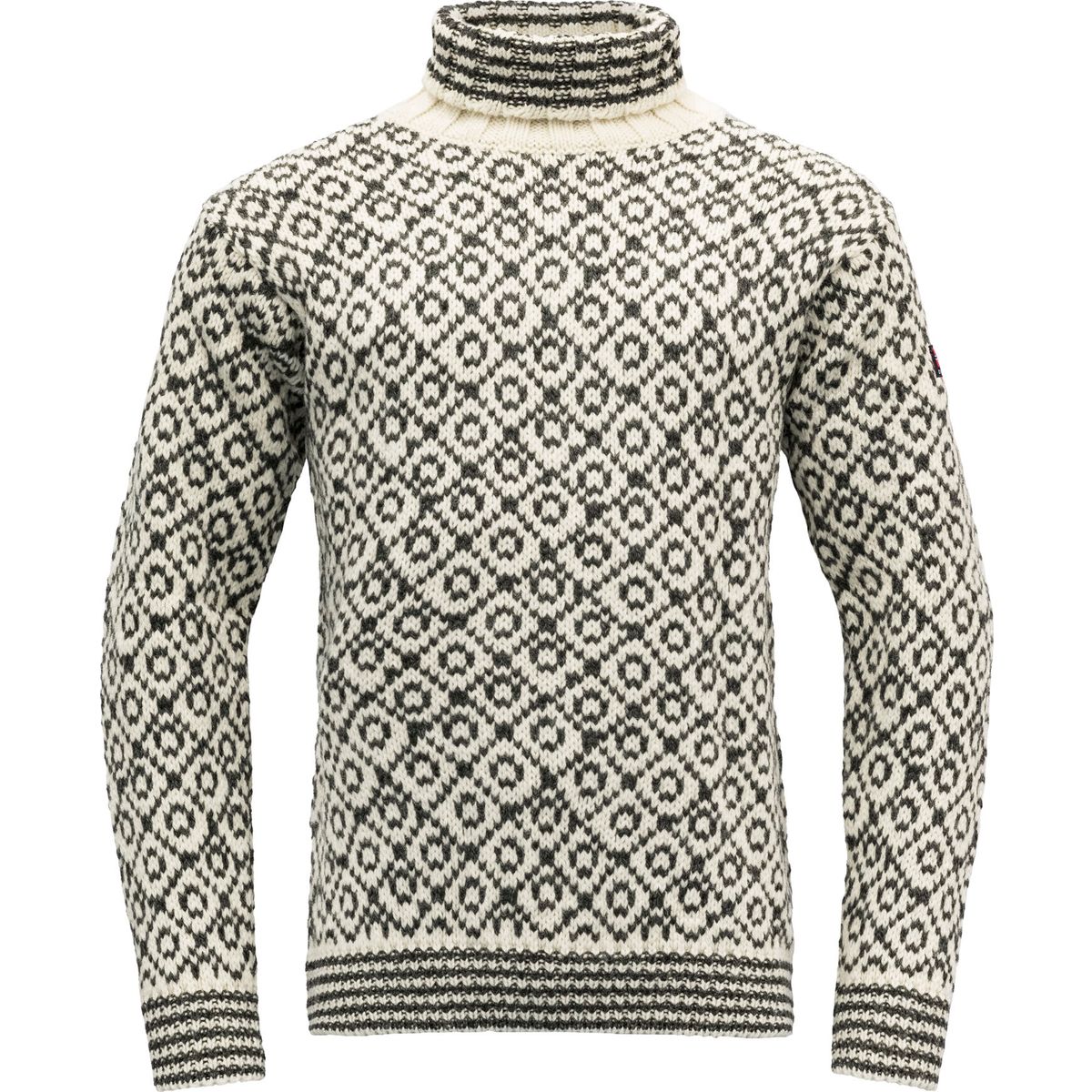 Devold of Norway Svalbard Wool High Neck offwhite/anthracite (020A-clothing) S TC 396 390 A 020A S