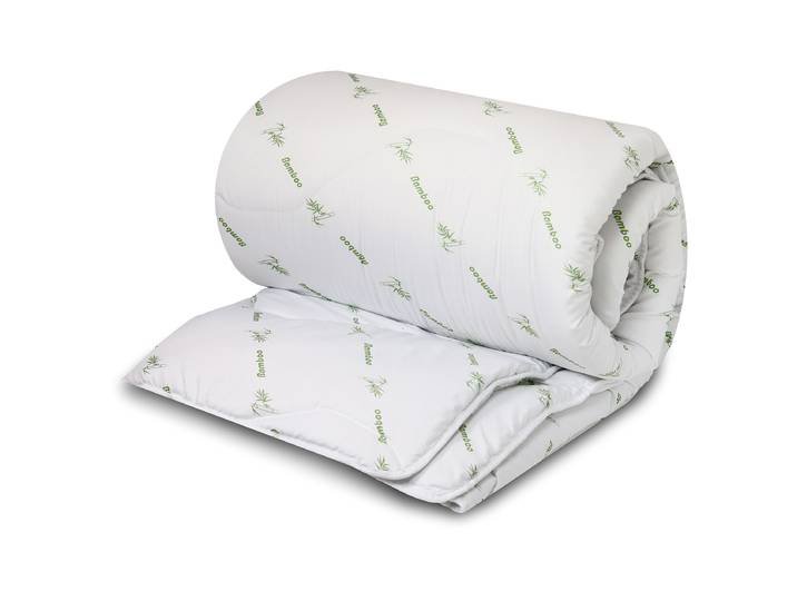 Couette Bamboo 240 x 700cm Blanc Polyester/Percale