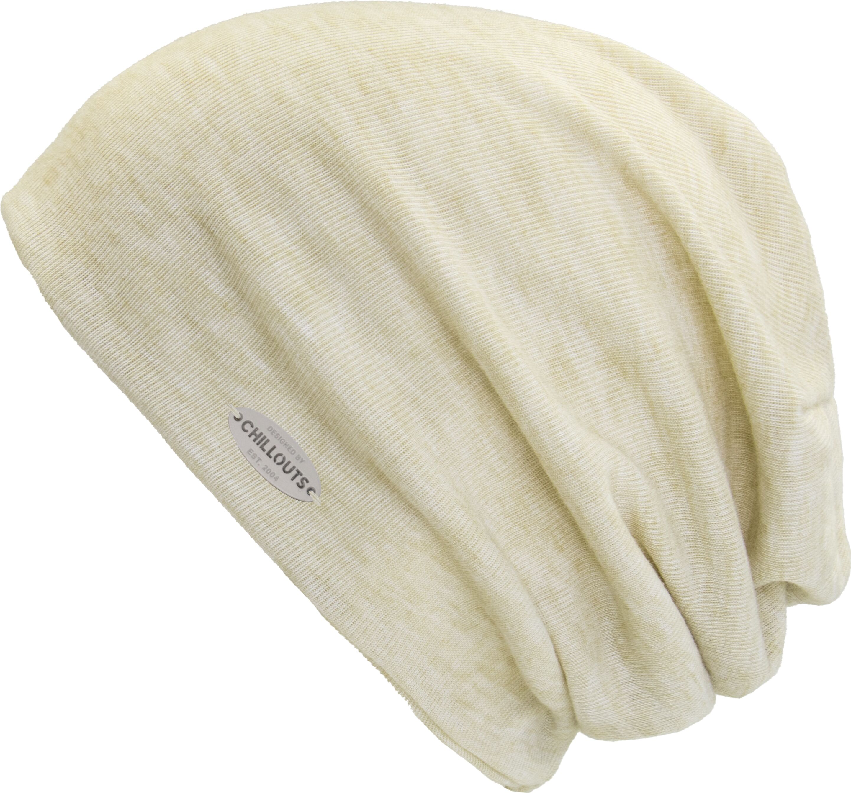 Beanie CHILLOUTS "Awanui Hat", Damen, natural, Materialmix, Mützen Beanie, Lässige Slouch-Beanie für urbane Styles natural Einheitsgröße