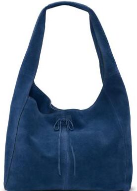 Lucky Brand Clem Suede Hobo Bag in Blue, Size OneSize