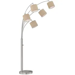 Stehleuchte Standlampe Wohnzimmerlampe 5-Flammig Drehschalter H 180 cm