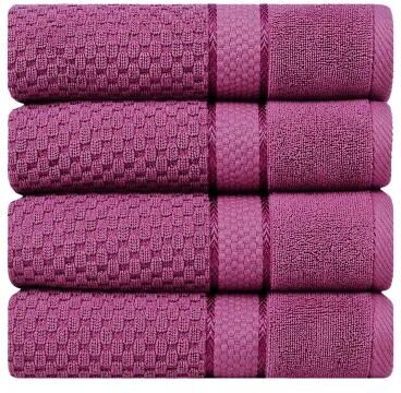 Ample Decor Hand Towel Popcorn Textured- Quick Drying 18 X 28 Inch