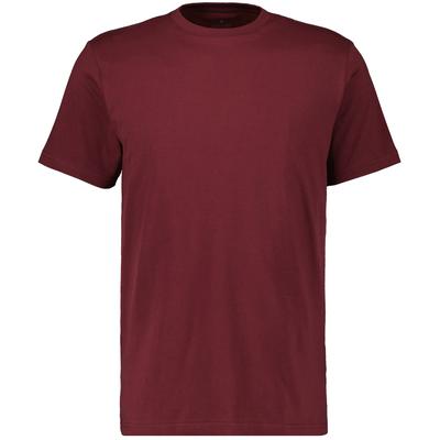 Longshirt RAGMAN, Herren, Gr. 114, rot (barolo, 684), Baumwolle, Rundhals, Shirts Longshirt