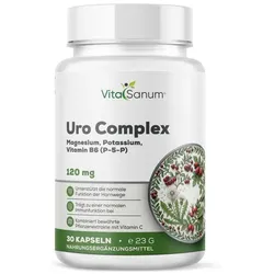 VitaSanum® Uro Complex – Cranberry, Löwenzahn, Hagebutte & Brennnessel – 1 Kapsel Tagesportion