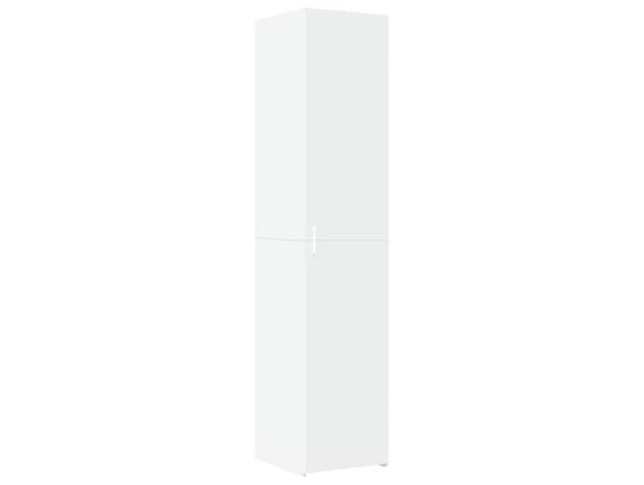 Highboard Weiß 40x42,5x185 cm Holzwerkstoff mit Türen und Fächern Stabil, feuchtigkeitsbeständig, pflegeleicht, mit Griff, vielseitig einsetzbar in Wohnraum und Flur