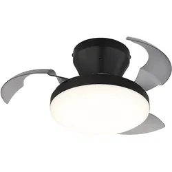 LED Deckenventilator Deckenlampe Wohnzimmer Dimmer CCT Fernbedienung D 38 cm