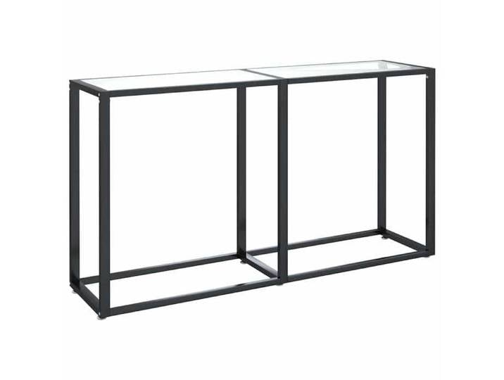 NEW Table console Transparent 140x35x75 5 cm Verre trempé Table d'entrée_41045
