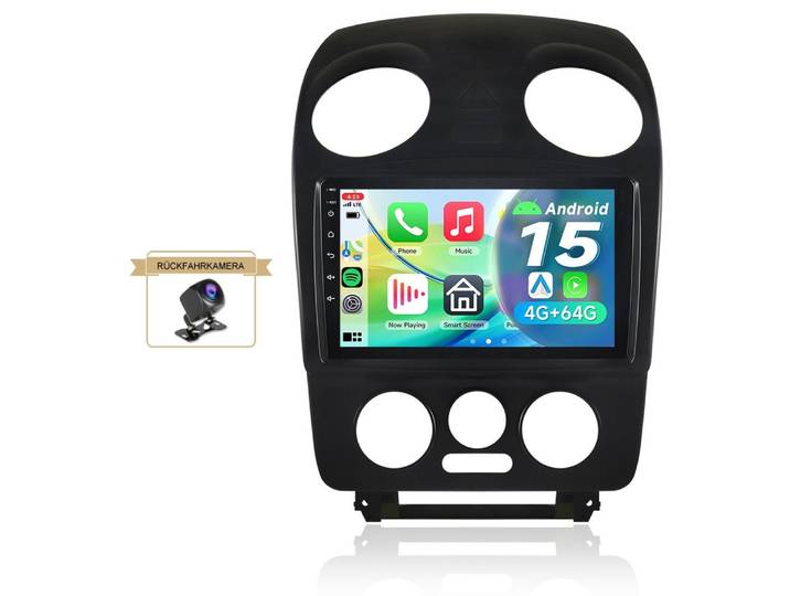 A-Sure Android 15 Apple Carplay Für VW New BEETLE 2001-2010 Autoradio (Digitalradio (DAB), FM, 8-Core, 4-Core)