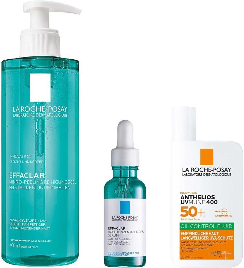 La Roche Posay Roche Posay Effaclar Mikro P. & Serum & Anthelios OC UVMune400