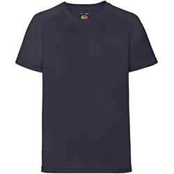 Fruit of the Loom Performance T Kids Kinder T-Shirt Sport Shirt Fitness NEU, deep navy, 104