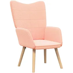 vidaXL Sessel Rosa 62 x 67 x 95,5 cm Sherpa-Stoff