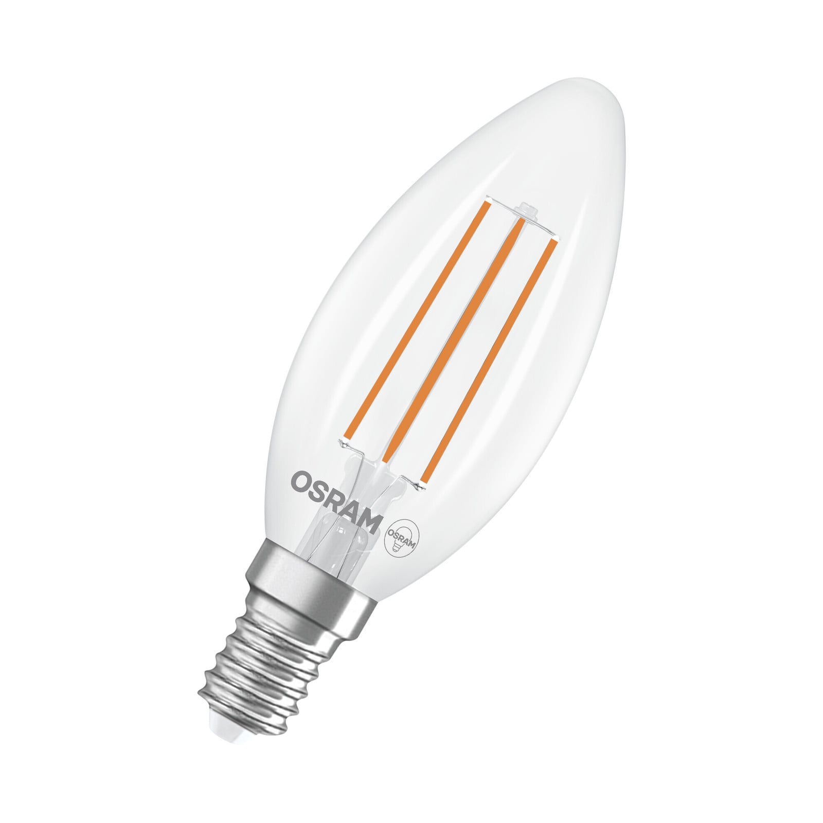 Osram LED Superstar Classic LED-lamp B 40, mini-kaarsvorm, warmwit licht 2700 K, E14 fitting, 2 stuks