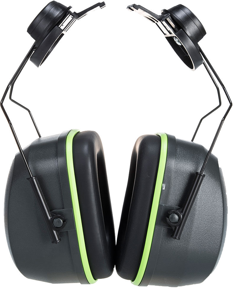 Portwest Ps45 Premium Clip-On Hjelmhøreværn-Sort-One Size