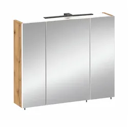 Tchibo - Spiegelschrank »Cottage« - 80x16x74,4cm - braun -