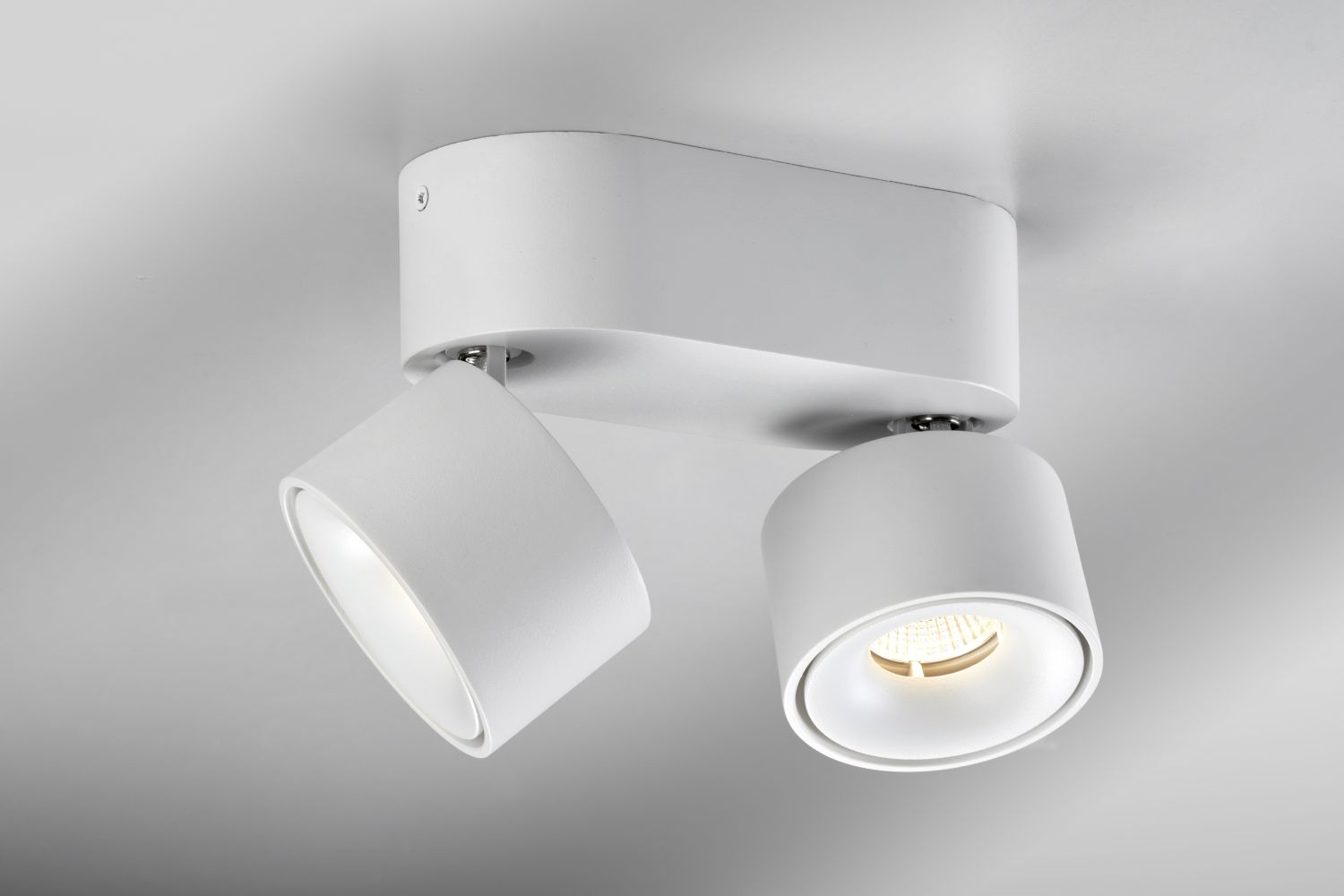 LupiaLicht 2er-LED-Deckenstrahler BLOC SN 2x7,5 Watt weiß 2700K 2252-2-8 4260489575376