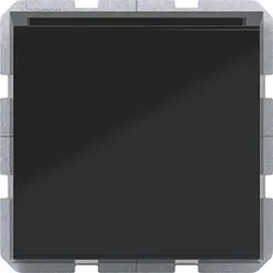 Hager WAN7070BG Elektronischer Hotel-Card-Schalter mit Zentralstk.,A.x/C.x,nachtschwarz glänzend