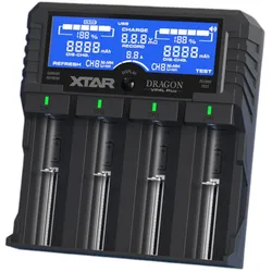 Xtar VP4L Plus batterijlader (A, AA, AAA, AAAA, C, D), Akku Ladegerät