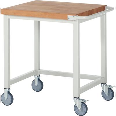 PROREGAL Fahrbare Werkbank 8000 - Modell 8000 | HxBxT 88x75x70cm | Lichtgrau | Arbeitstisch Werktisch