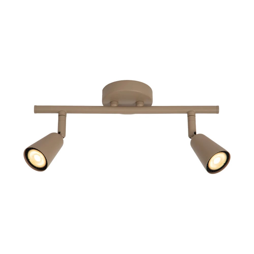 Lucide TIANA Wandlamp - Taupe - 2x GU10 (MR16) - Accentverlichting