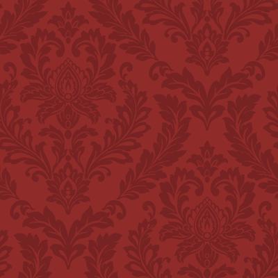 York Wallcoverings Damask Purple & Red Wallpaper
