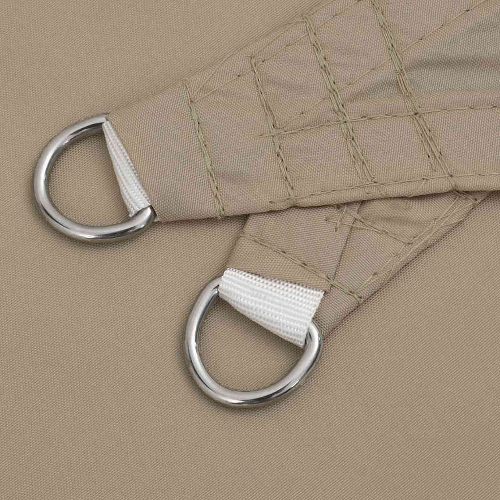 vidaXL Voile de parasol tissu oxford carré 6x6 m taupe