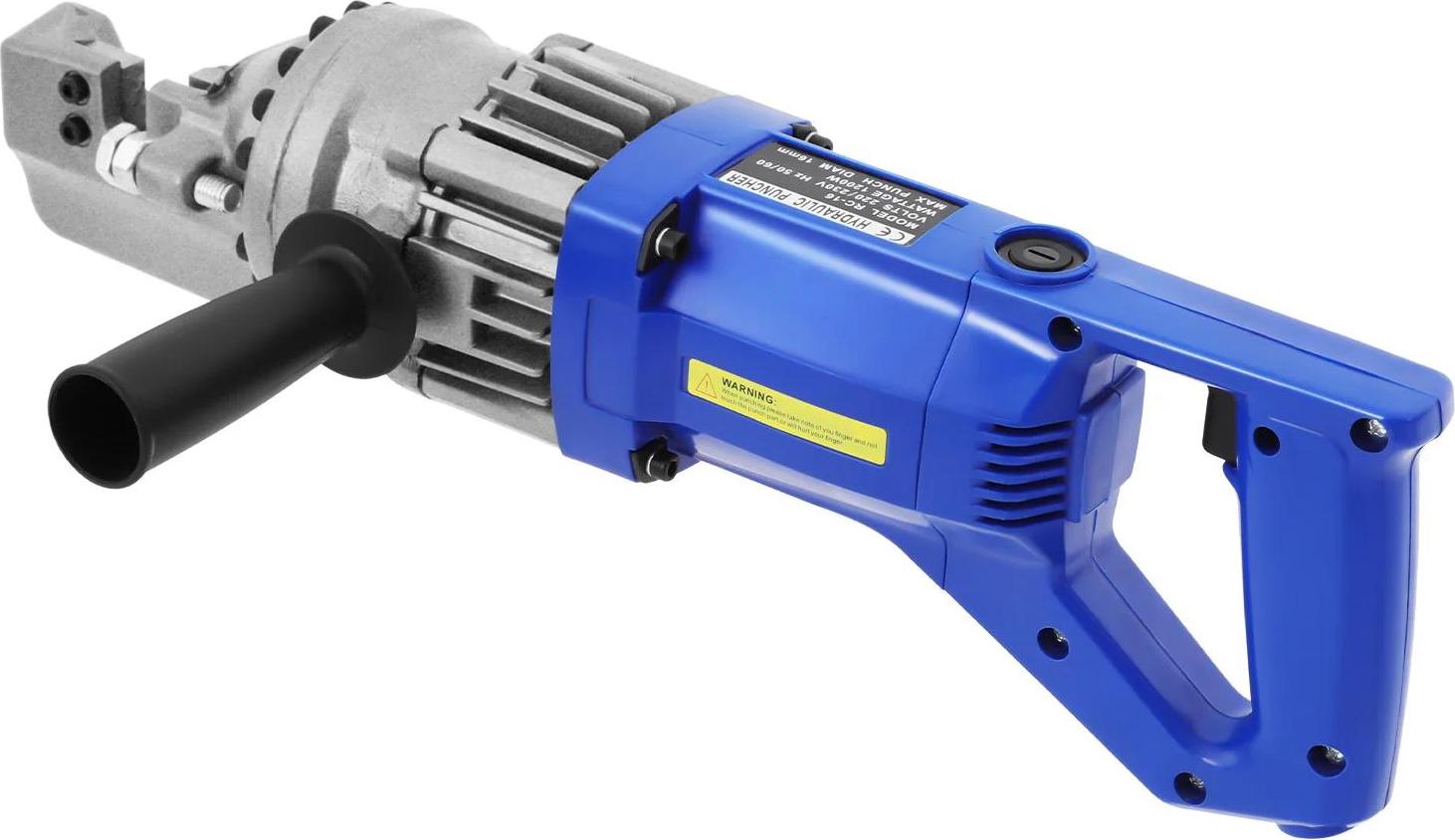 Tragbarer elektrischer Bewehrungsschneider - Hydraulisch 900 W - Verstellbare Maulöffnung - Schneller Schnitt - Geschmiedete Ausführung - Für Baustelle & Renovierung - Blau