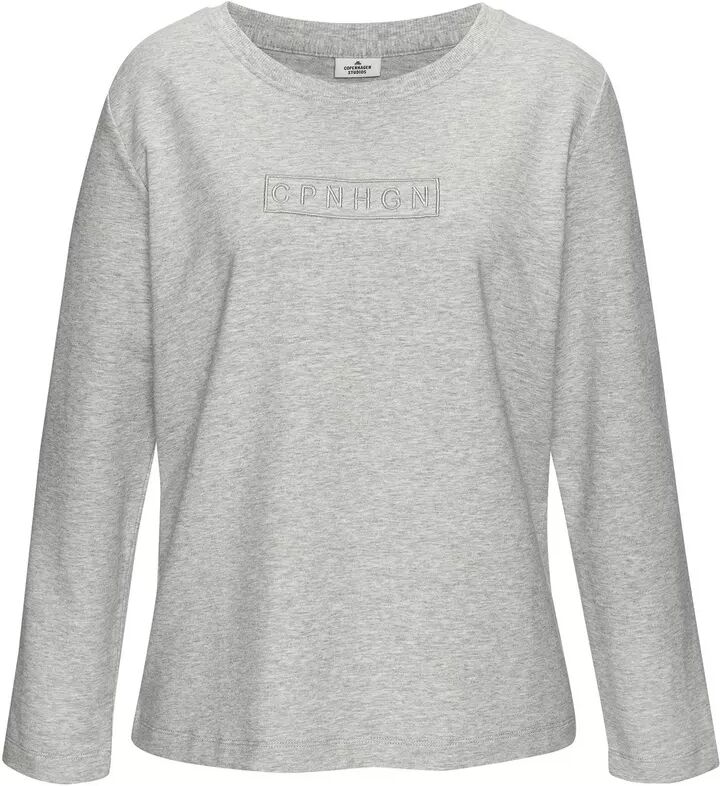 Copenhagen Studios - Shirt, langarm, für Damen, Grau, Größe 34