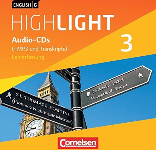 English G Highlight - Hauptschule: Band 3: 7. Schuljahr - Audio-CDs: Audio-Dateien auch als MP3 - Preis vom 12.10.2026 11:37:12 h