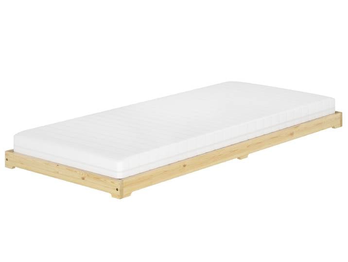 Extra Niedriges Futonbett Bettrahmen 100 x 200 cm Kiefer Massivholz