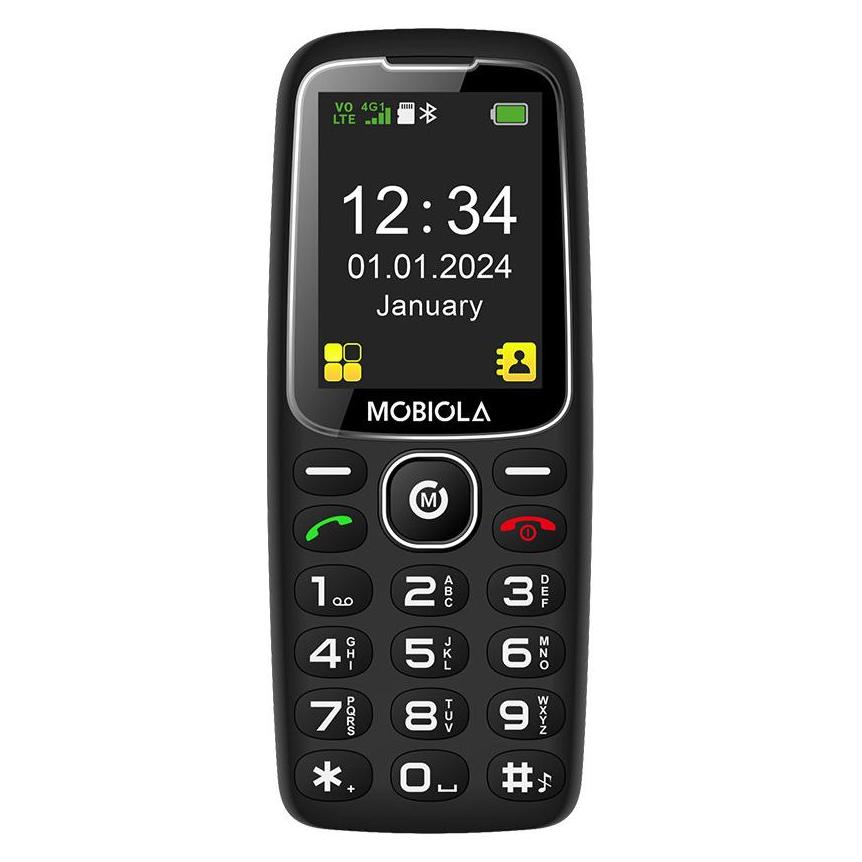 Mobiola GSM-TELEFON MB4120 4G-TELEFON FÜR SENIOREN SCHWARZ (MB4120BLK)