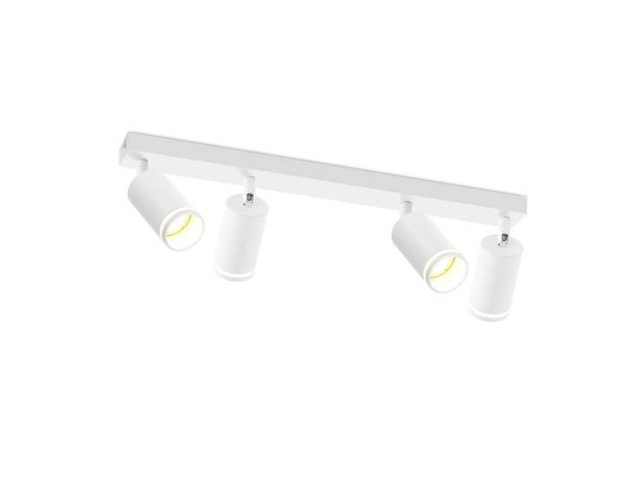 ZMH Strahler Empathie 4-flammig 58/5/17 cm, Weiß, Metall, Gu10, 5x17x58 cm, Lampen & Leuchten, Innenbeleuchtung, Spots & Strahler, Deckenspots