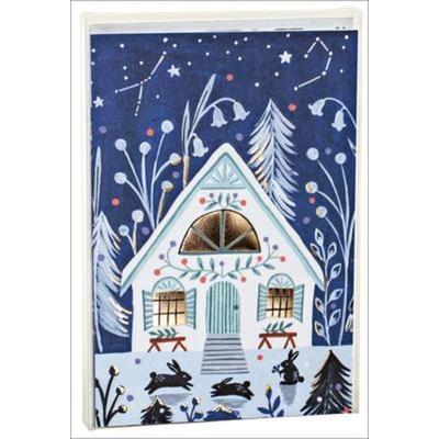 Cozy Winter Cabin Big Notecard Set