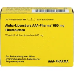 Alpha-Liponsäure Aaa-Pharma 600mg Filmtabletten 30 ST