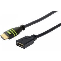 TECHly HDMI Anschlusskabel HDMI-A Stecker 1.80 m Schwarz ICOC-HDMI-4-EXT018 4K UHD HDMI-Kabel