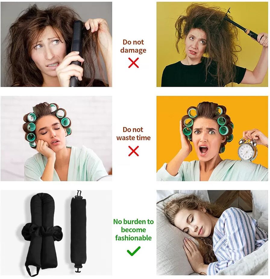 INF Mühelose Locken 3-teiliges Set - Hitzefreie Lockenlösung