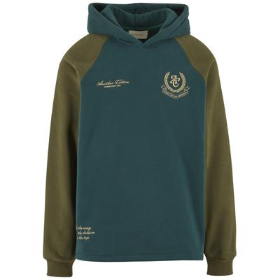 Kapuzensweatshirt ANOTHER COTTON LAB "Another Cotton Lab", Herren, Gr. L, grün, 51% Baumwolle, 49% Polyester, Rundhals, Sweatshirts