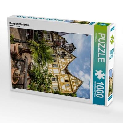 CALVENDO Puzzle Marktplatz Besigheim 1000 Teile Puzzle hoch | 1000 Teile Lege-Größe 64 × 48 cm Foto-Puzzle für glückliche Stunden
