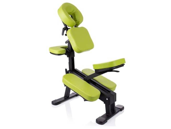 Sport-Tec Mobiler Massagestuhl Relax inkl. Transporttasche, Zusammenklappbarer Behandlungsstuhl, Kunstleder, Schwarz, für Work-Site-Massagen und Hausbesuche