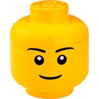 LEGO Iconic Storage Head , Aufbewahrungsbox gelb, Größe L, Männlich