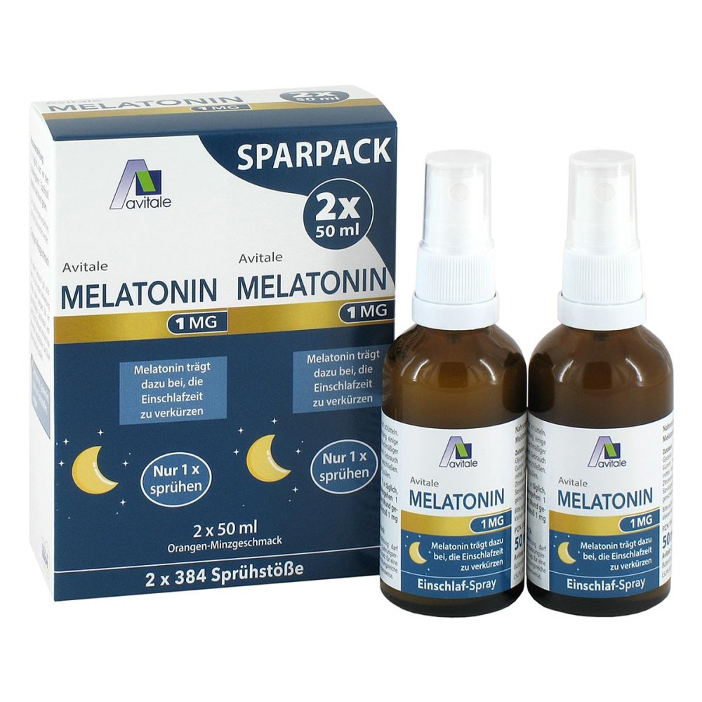 Avitale GmbH Melatonin 1 mg Einschlaf-Spray Sparpack 19924190